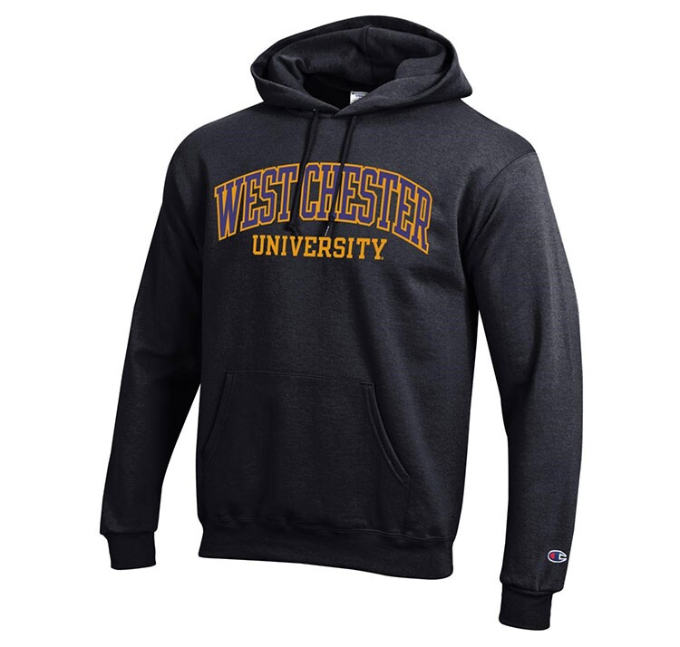 トップス COMMISSION SS23 UNIVERSITY SWEATER Champion West Chester University Applique Hood | WCU Campus
