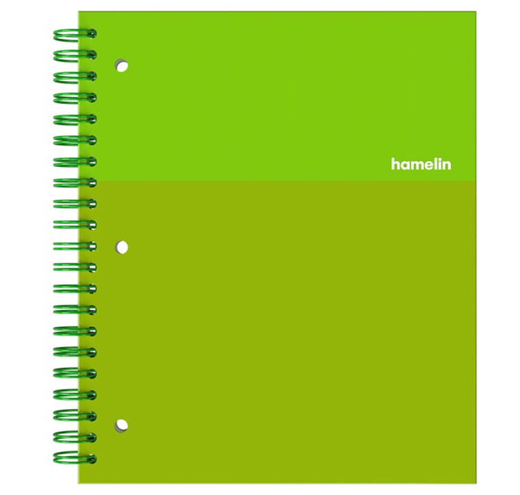 Hamelin, Spiral Notebook, 8.5x11in, College Ruled, Hardcover